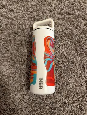 Miir Water Bottle White Colorful Pattern